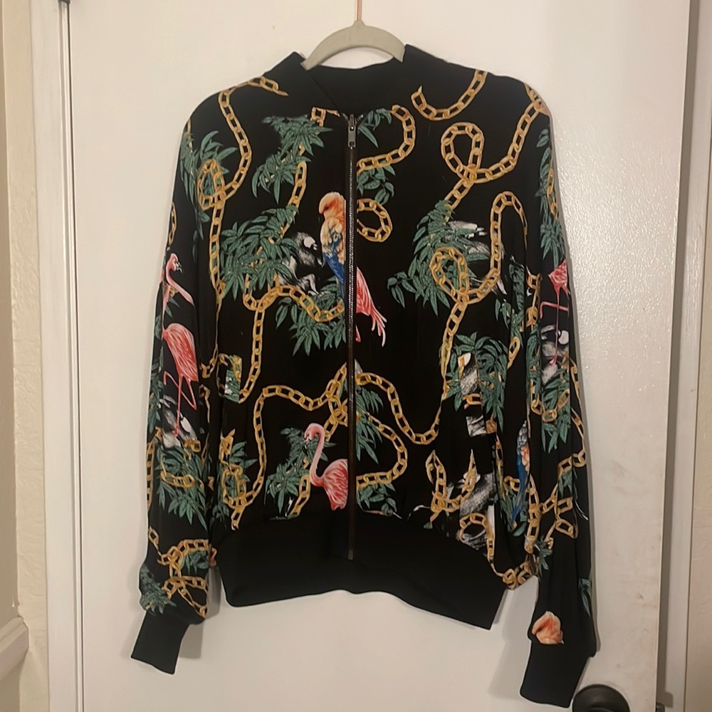 Light cotton bomber style jacket